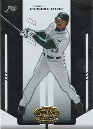 2004 Leaf Certified Materials #34 - Carl Crawford - Tampa Bay Devil Rays