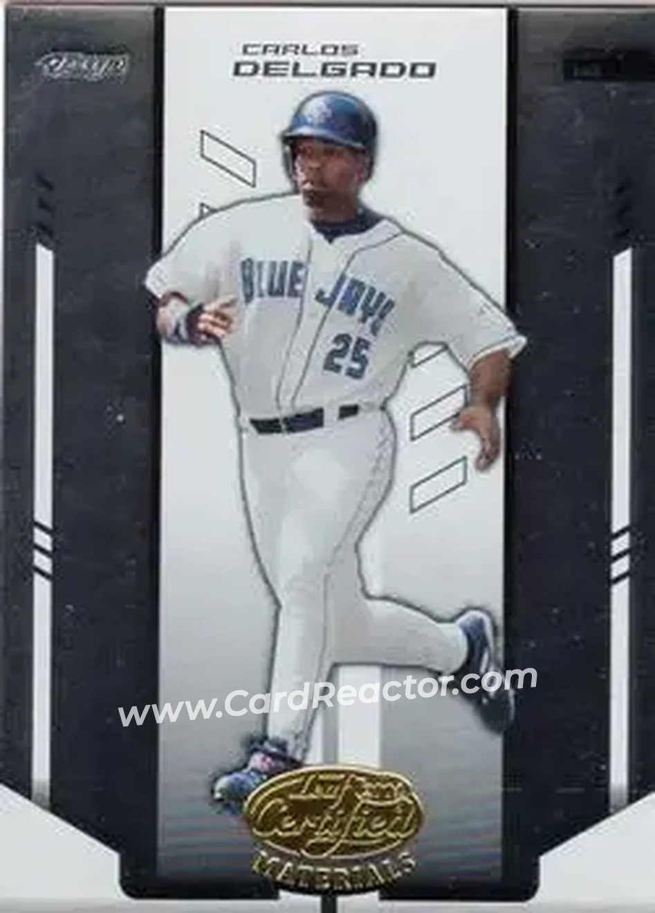 2004 Leaf Certified Materials #37 - Carlos Delgado - Toronto Blue Jays - Front