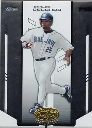 2004 Leaf Certified Materials #37 - Carlos Delgado - Toronto Blue Jays
