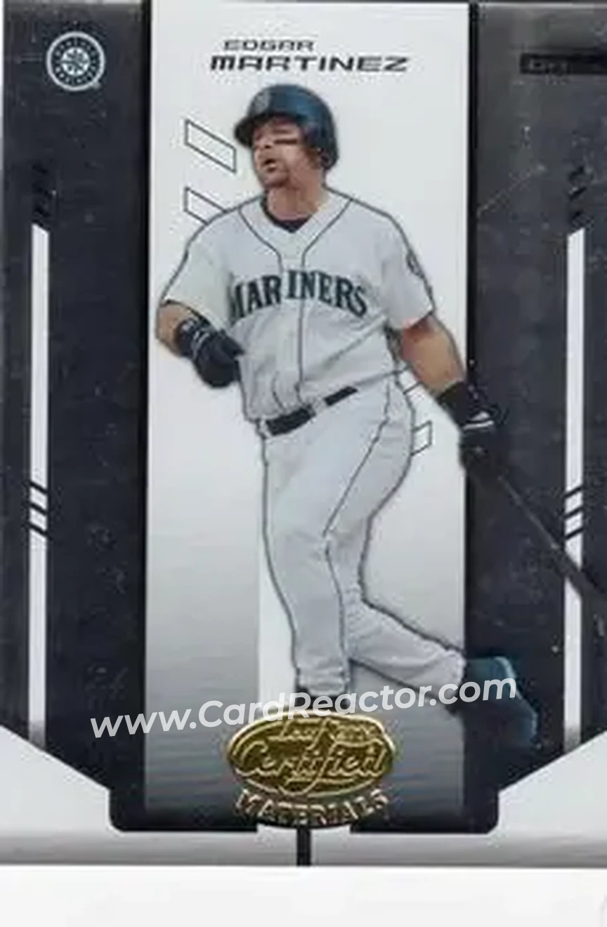 2004 Leaf Certified Materials #54 - Edgar Martinez - Seattle Mariners - Front