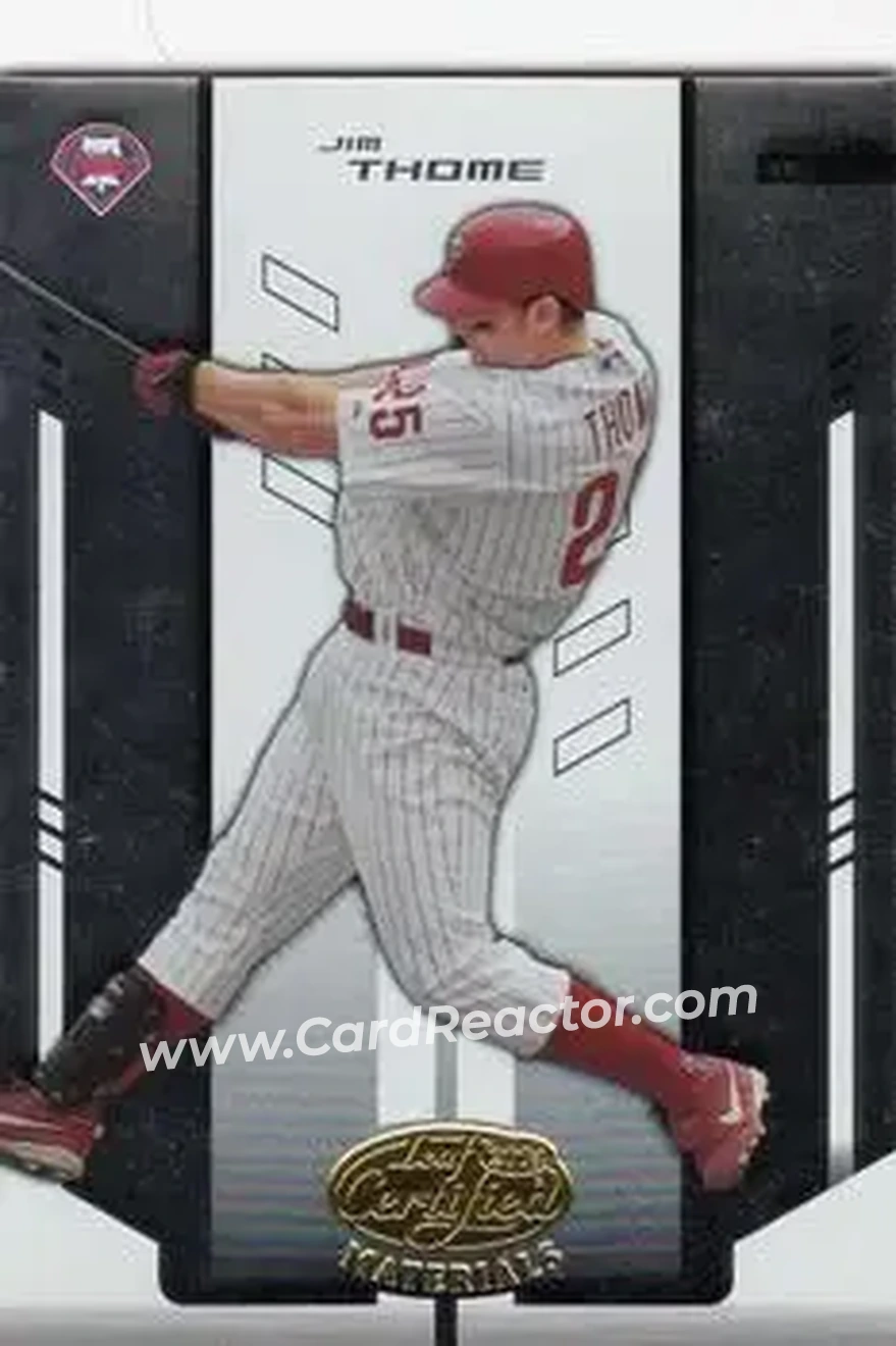 2004 Leaf Certified Materials #98 - Jim Thome - Philadelphia Phillies - Front
