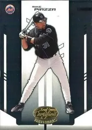 2004 Leaf Certified Materials #140 - Mike Piazza - New York Mets