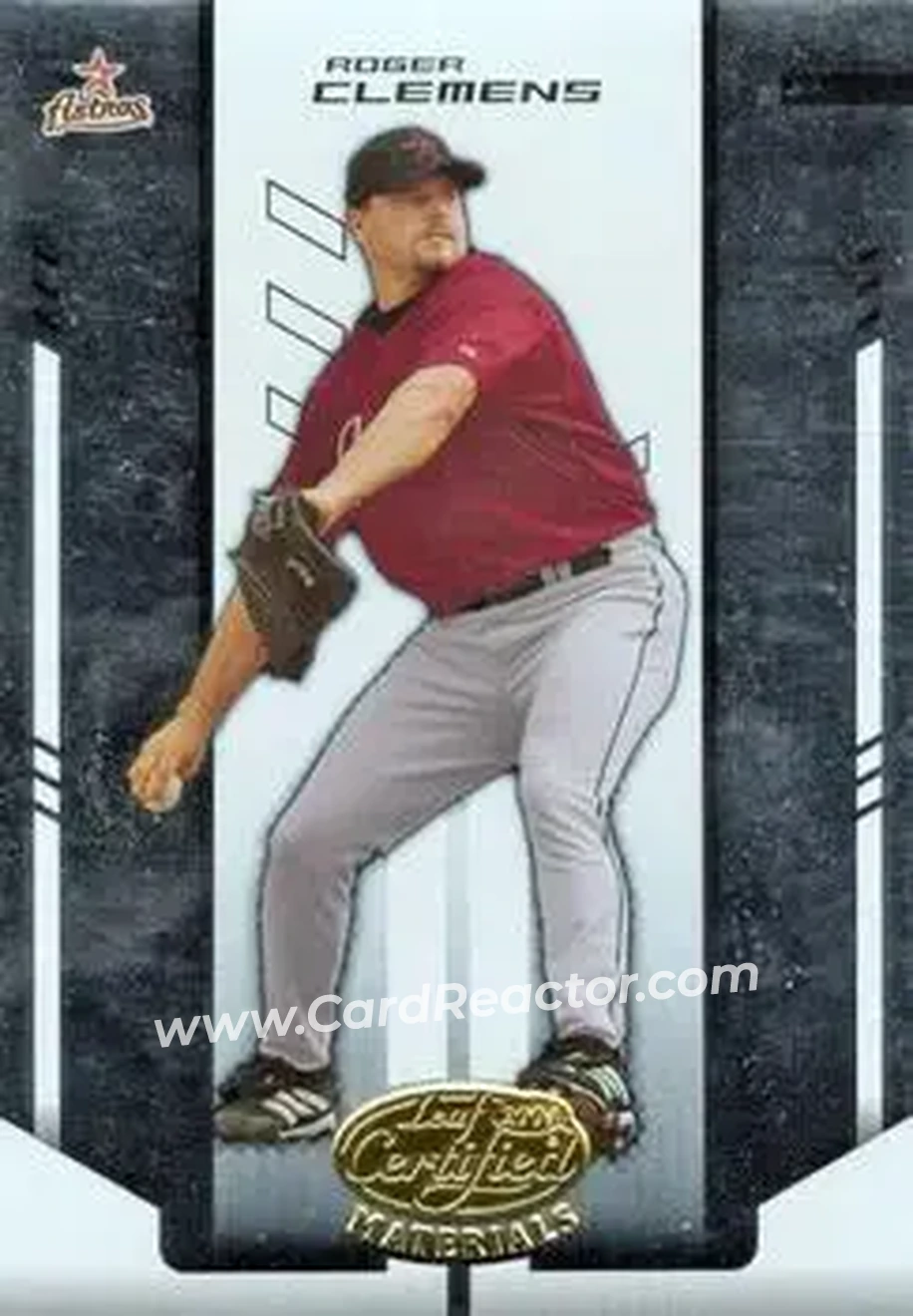 2004 Leaf Certified Materials #164 - Roger Clemens - Houston Astros - Front