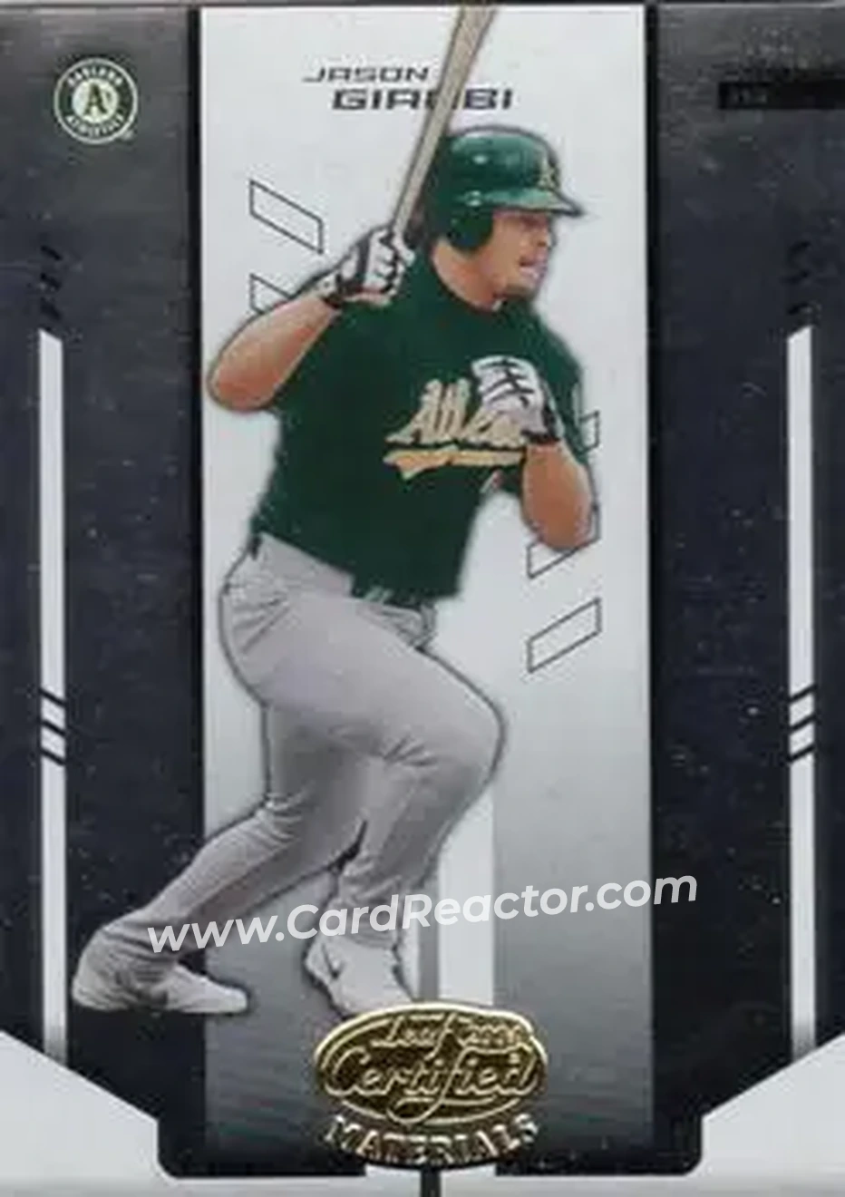 2004 Leaf Certified Materials #206 - Jason Giambi - Oakland Athletics - Front 2004 Leaf Certified Materials #206 - Jason Giambi - Oakland Athletics - Front