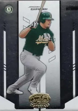 2004 Leaf Certified Materials #206 - Jason Giambi - Oakland Athletics