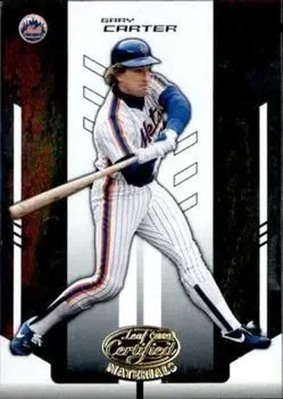 2004 Leaf Certified Materials #212 - Gary Carter - New York Mets