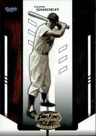 2004 Leaf Certified Materials #213 - Edwin "Duke" Snider - Brooklyn Dodgers