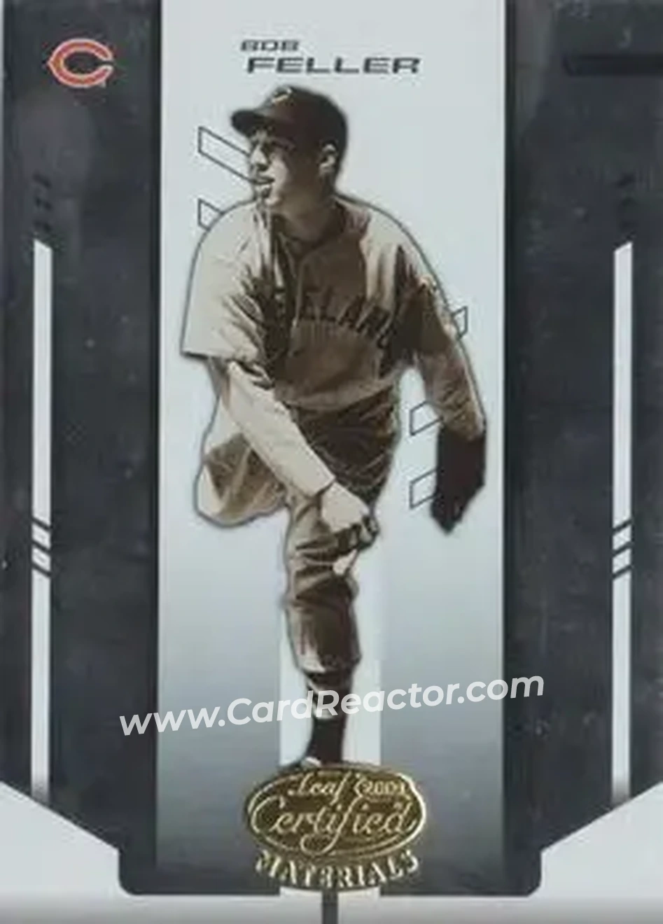 2004 Leaf Certified Materials #215 - Bob Feller - Cleveland Indians - Front