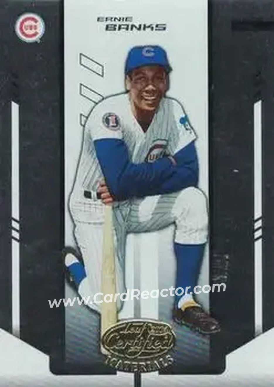 2004 Leaf Certified Materials #238 - Ernie Banks - Chicago Cubs - Front