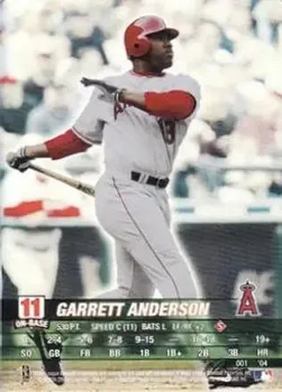 2004 MLB Showdown #001 - Garret Anderson - Anaheim Angels