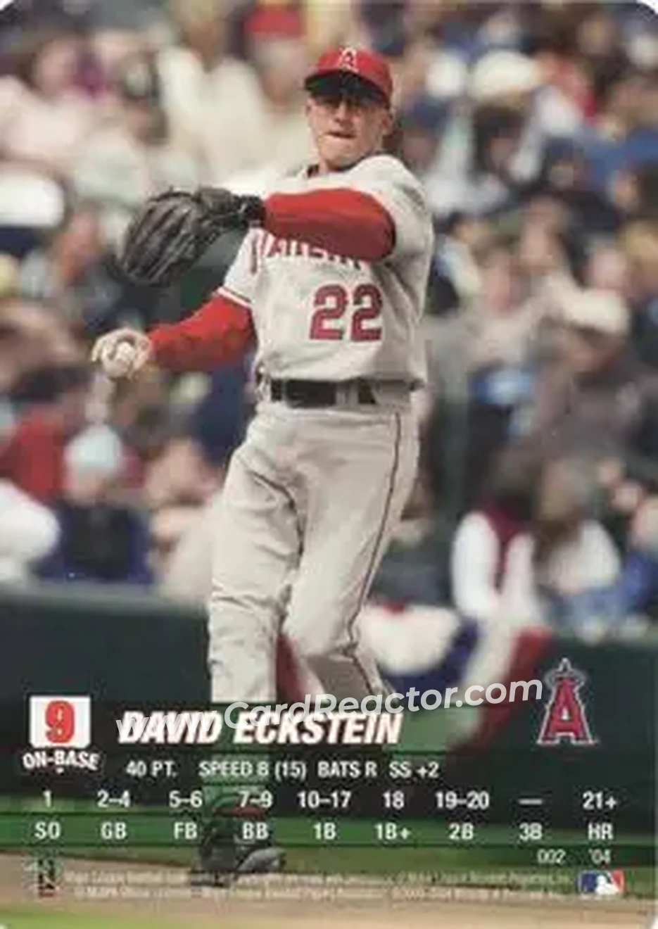 2004 MLB Showdown #002 - David Eckstein - Anaheim Angels - Front