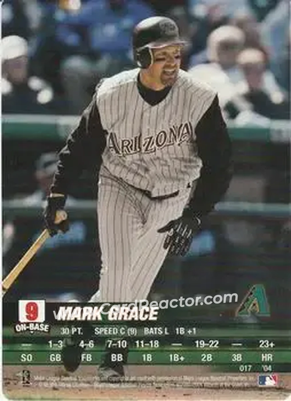 2004 MLB Showdown #017 - Mark Grace - Arizona Diamondbacks - Front
