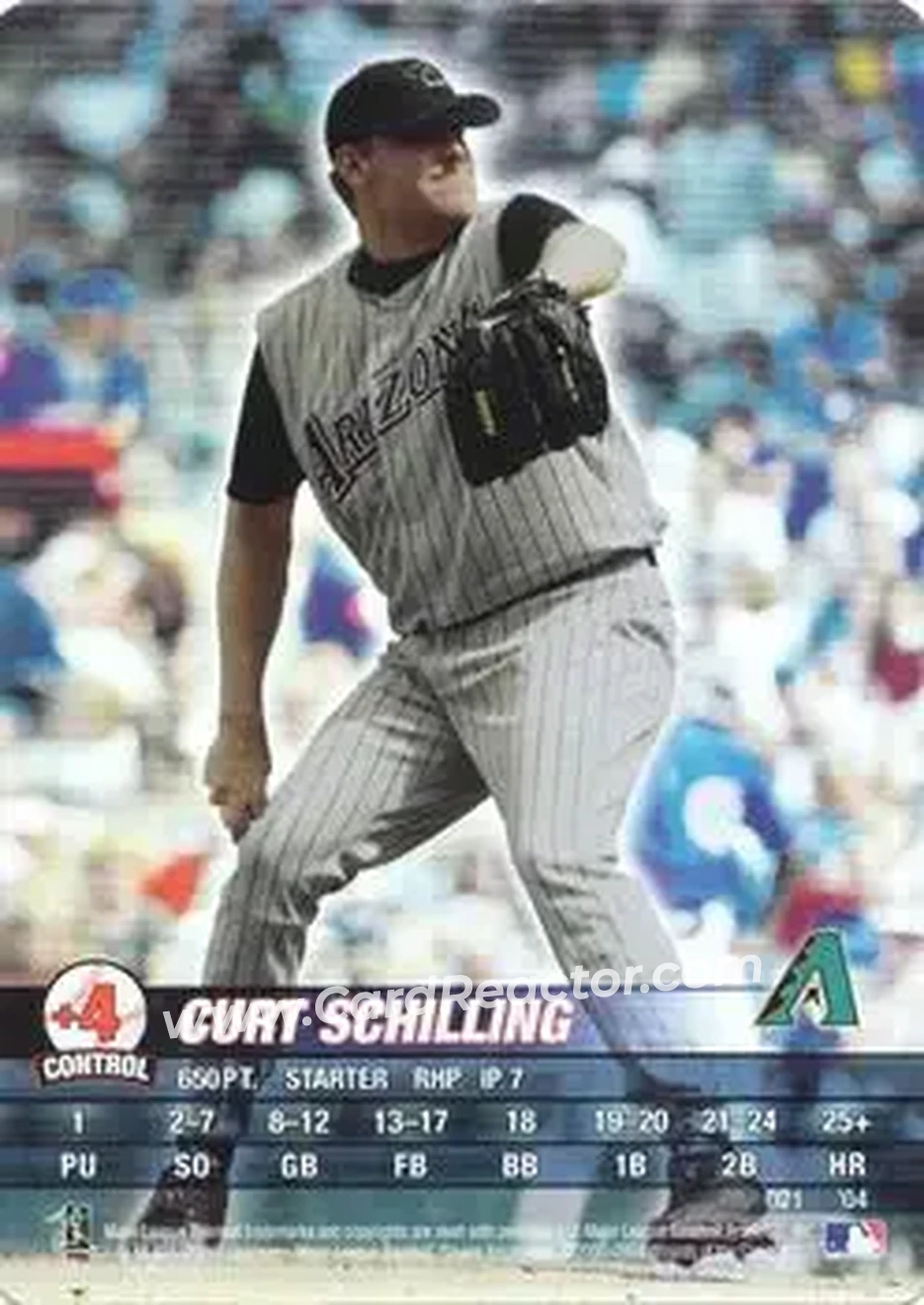 2004 MLB Showdown #021 - Curt Schilling - Arizona Diamondbacks - Front