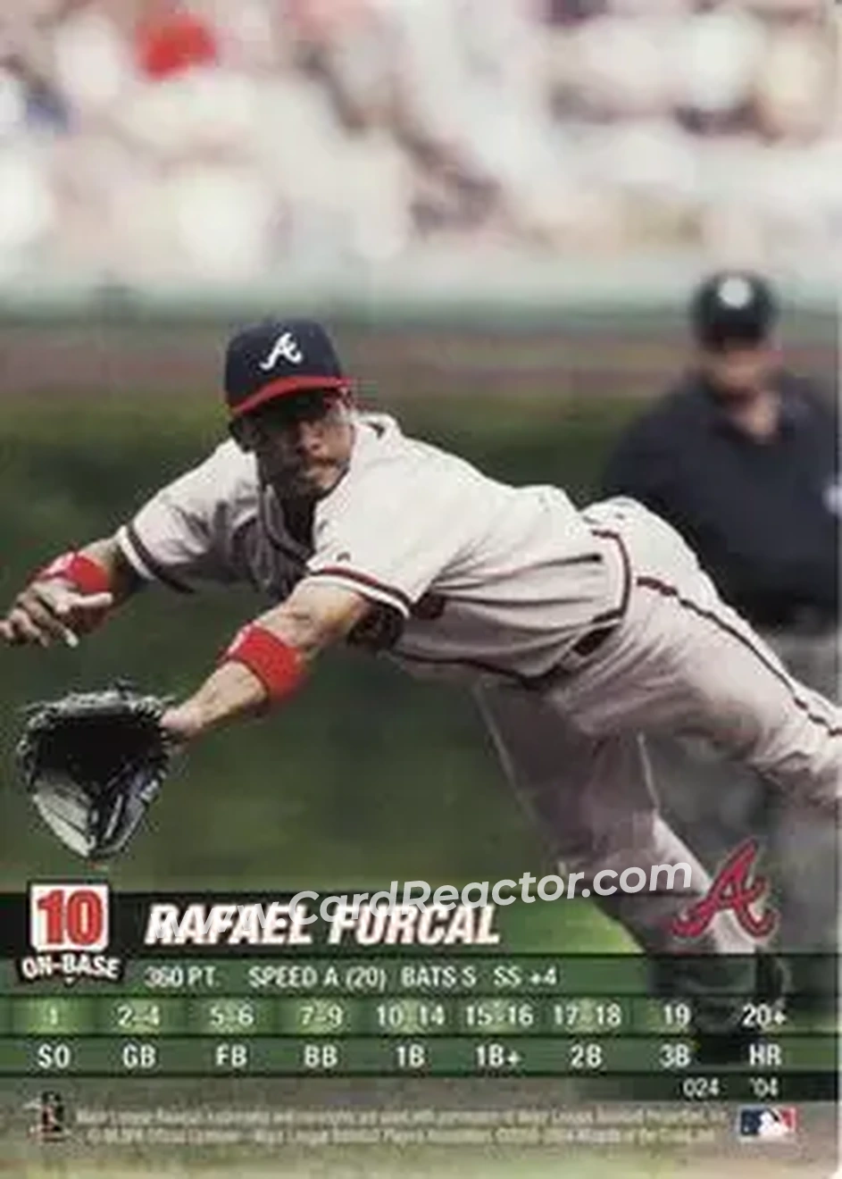 2004 MLB Showdown #024 - Rafael Furcal - Atlanta Braves - Front 2004 MLB Showdown #024 - Rafael Furcal - Atlanta Braves - Front