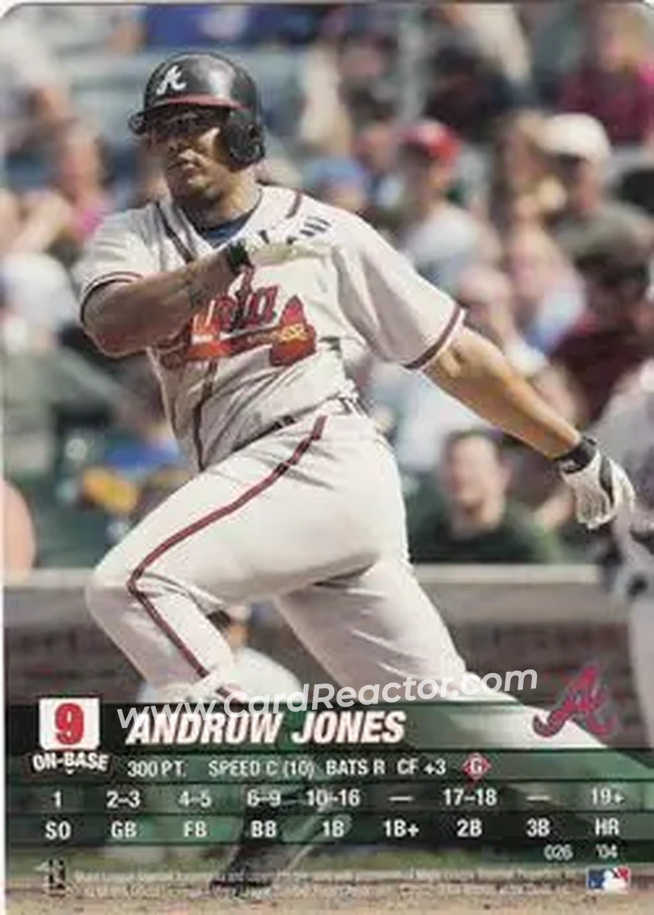 2004 MLB Showdown #026 - Andruw Jones - Atlanta Braves - Front