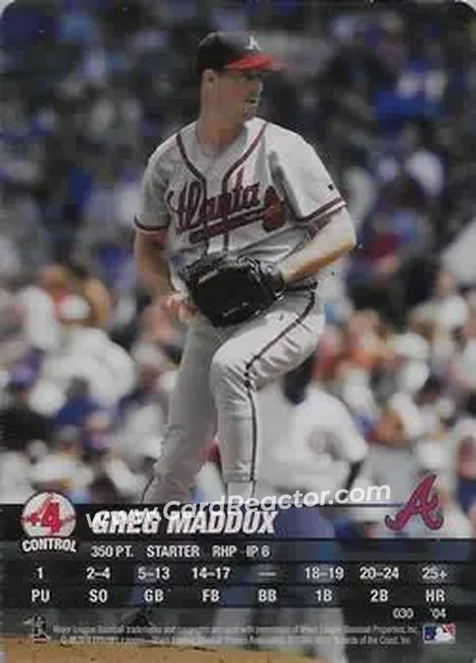 2004 MLB Showdown #030 - Greg Maddux - Atlanta Braves - Front