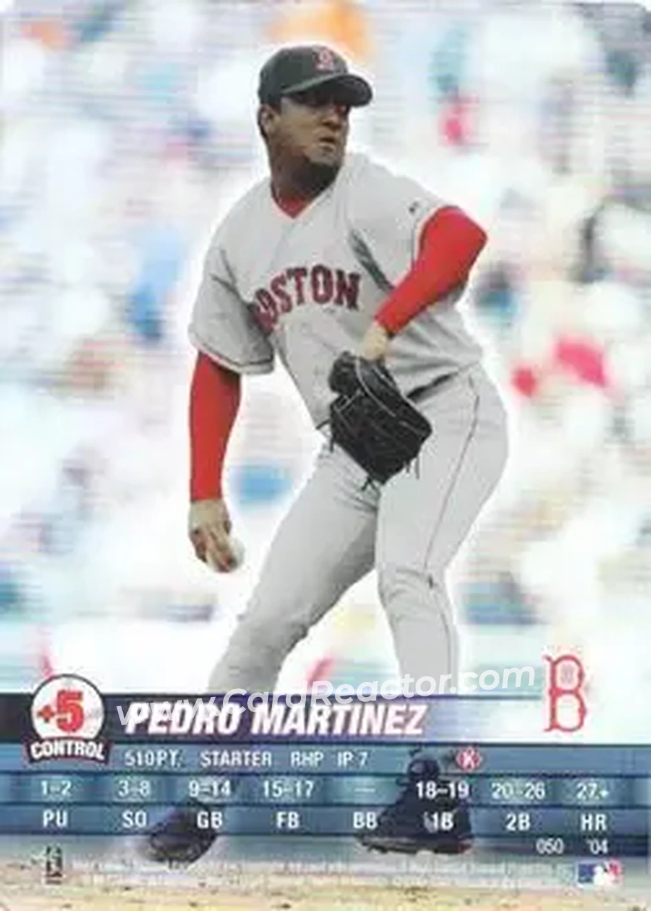 2004 MLB Showdown #050 - Pedro Martinez - Boston Red Sox - Front 2004 MLB Showdown #050 - Pedro Martinez - Boston Red Sox - Front