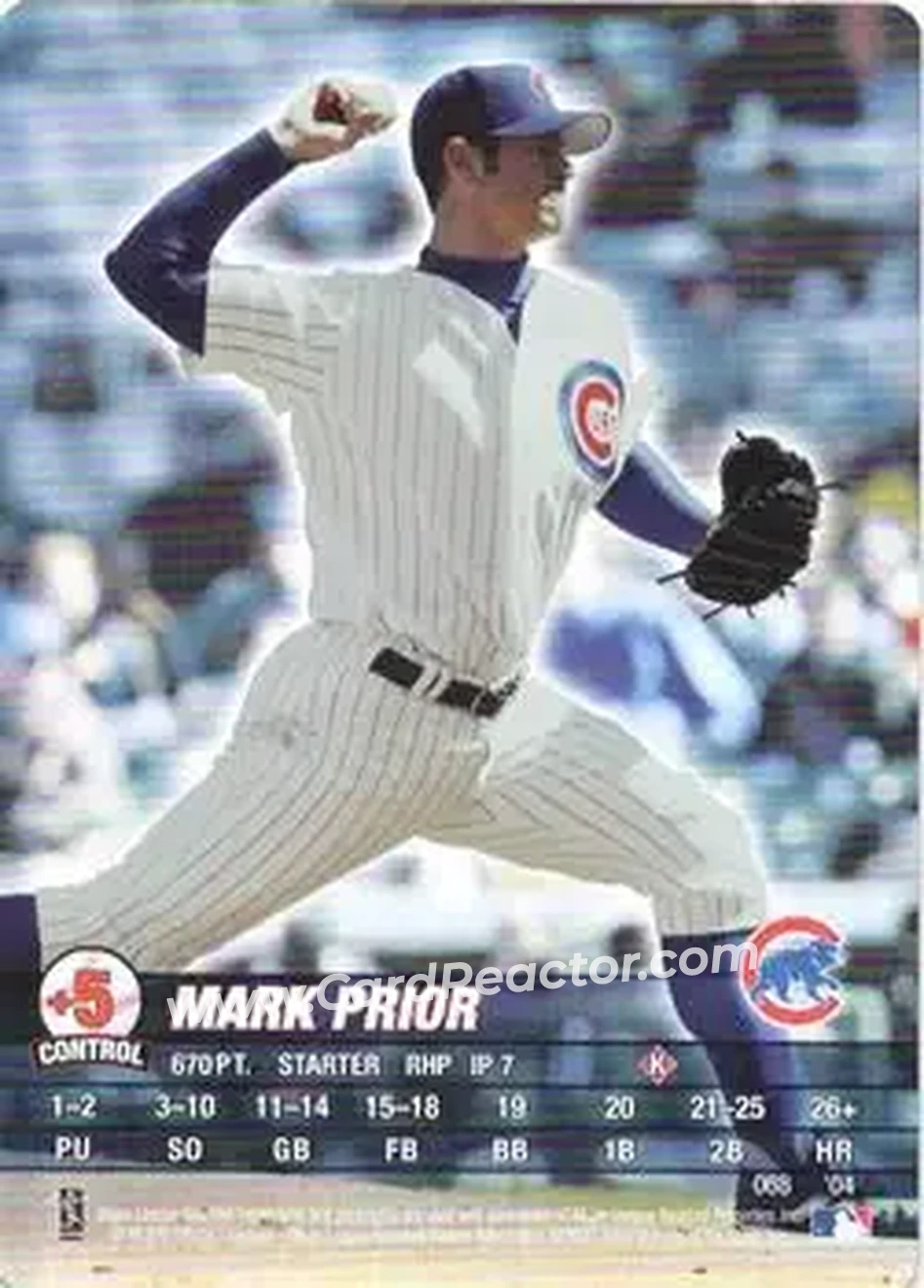 2004 MLB Showdown #068 - Mark Prior - Chicago Cubs - Front