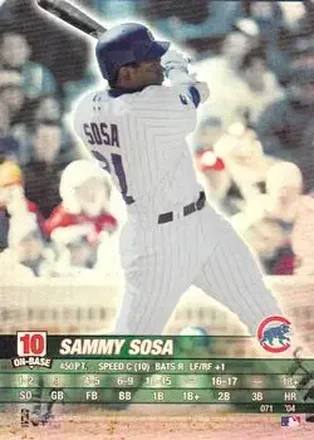 2004 MLB Showdown #071 - Sammy Sosa - Chicago Cubs