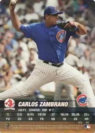 2004 MLB Showdown #073 - Carlos Zambrano - Chicago Cubs
