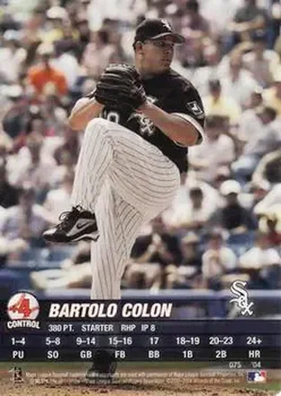 2004 MLB Showdown #075 - Bartolo Colon - Chicago White Sox
