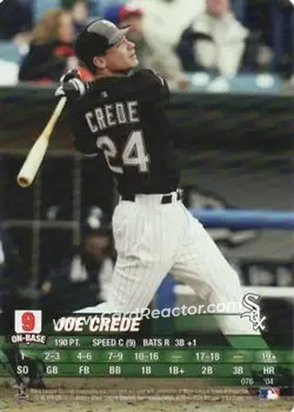 2004 MLB Showdown #076 - Joe Crede - Chicago White Sox - Front