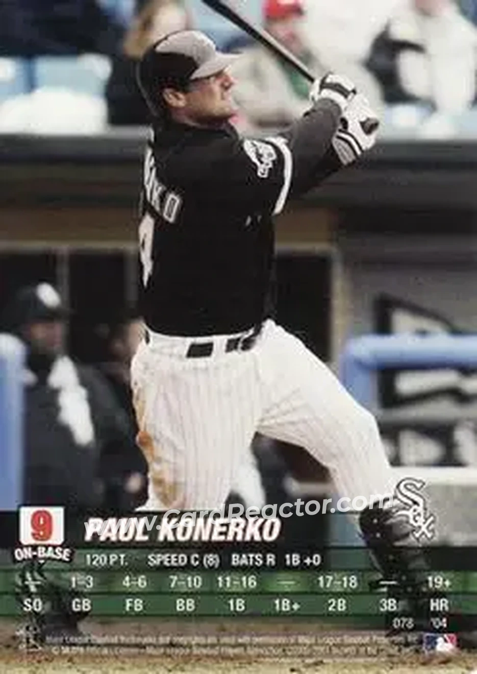 2004 MLB Showdown #078 - Paul Konerko - Chicago White Sox - Front