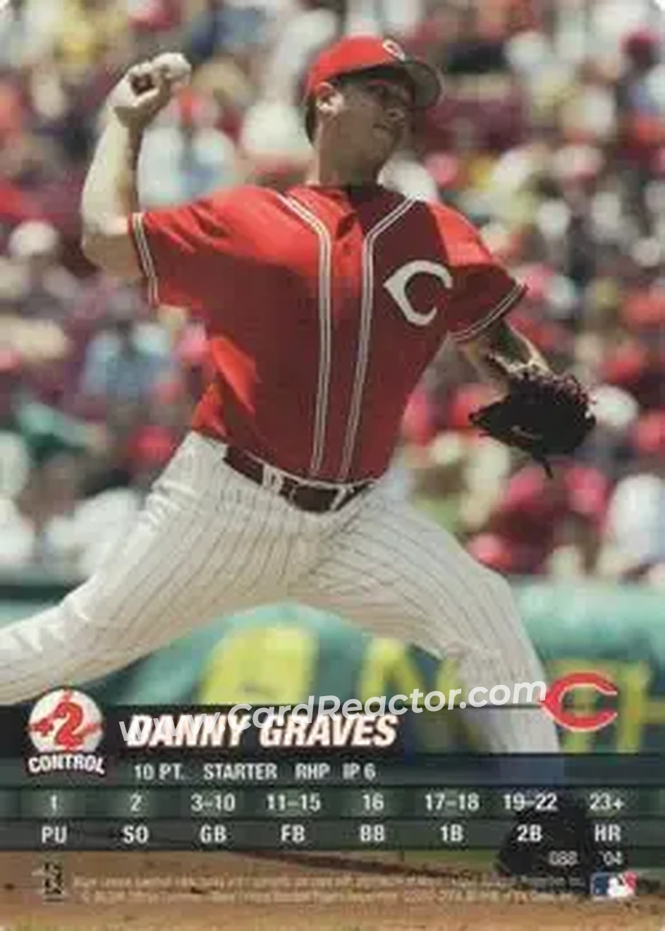 2004 MLB Showdown #088 - Danny Graves - Cincinnati Reds - Front