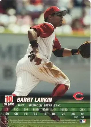 2004 MLB Showdown #092 - Barry Larkin - Cincinnati Reds