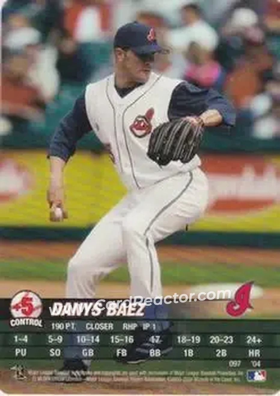 2004 MLB Showdown #097 - Danys Baez - Cleveland Indians - Front 2004 MLB Showdown #097 - Danys Baez - Cleveland Indians - Front