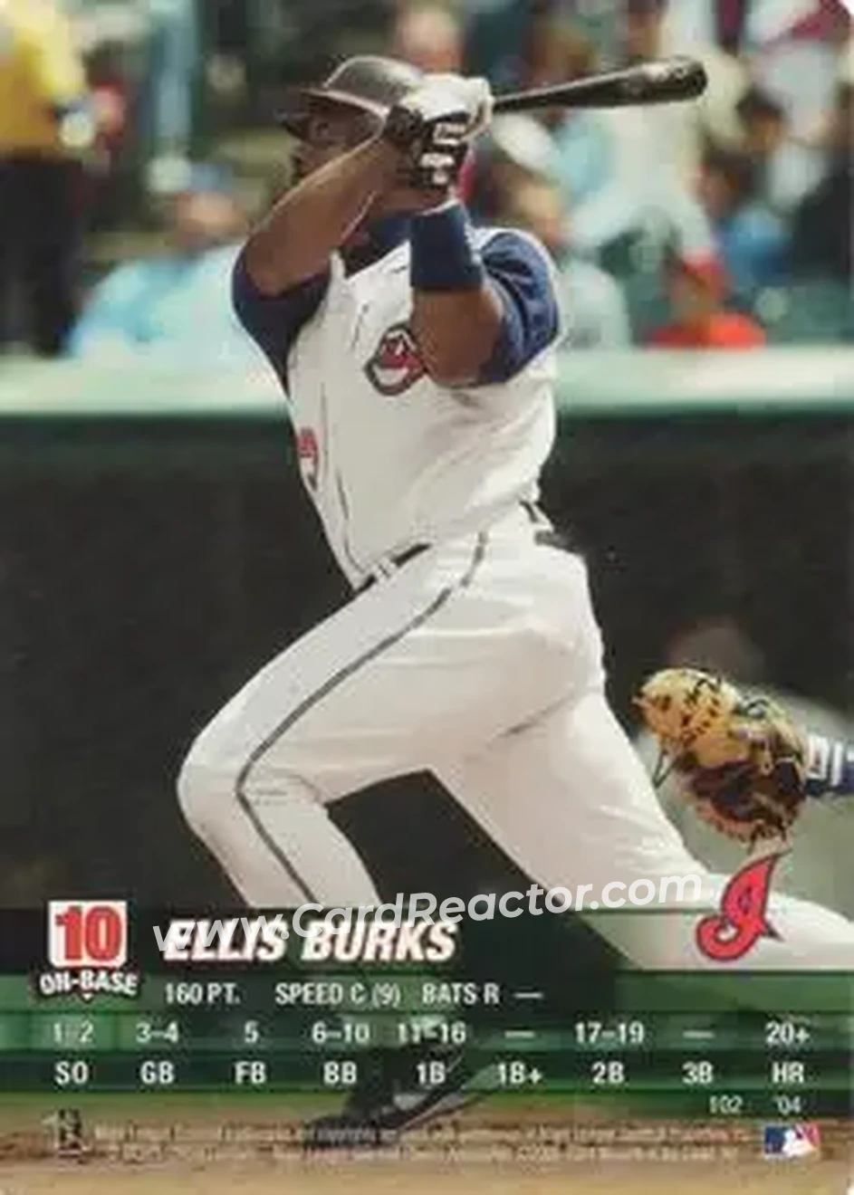2004 MLB Showdown #102 - Ellis Burks - Cleveland Indians - Front 2004 MLB Showdown #102 - Ellis Burks - Cleveland Indians - Front