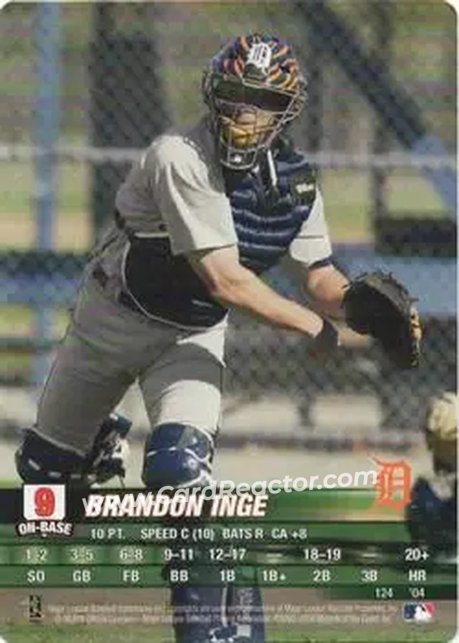 2004 MLB Showdown #124 - Brandon Inge - Detroit Tigers - Front 2004 MLB Showdown #124 - Brandon Inge - Detroit Tigers - Front
