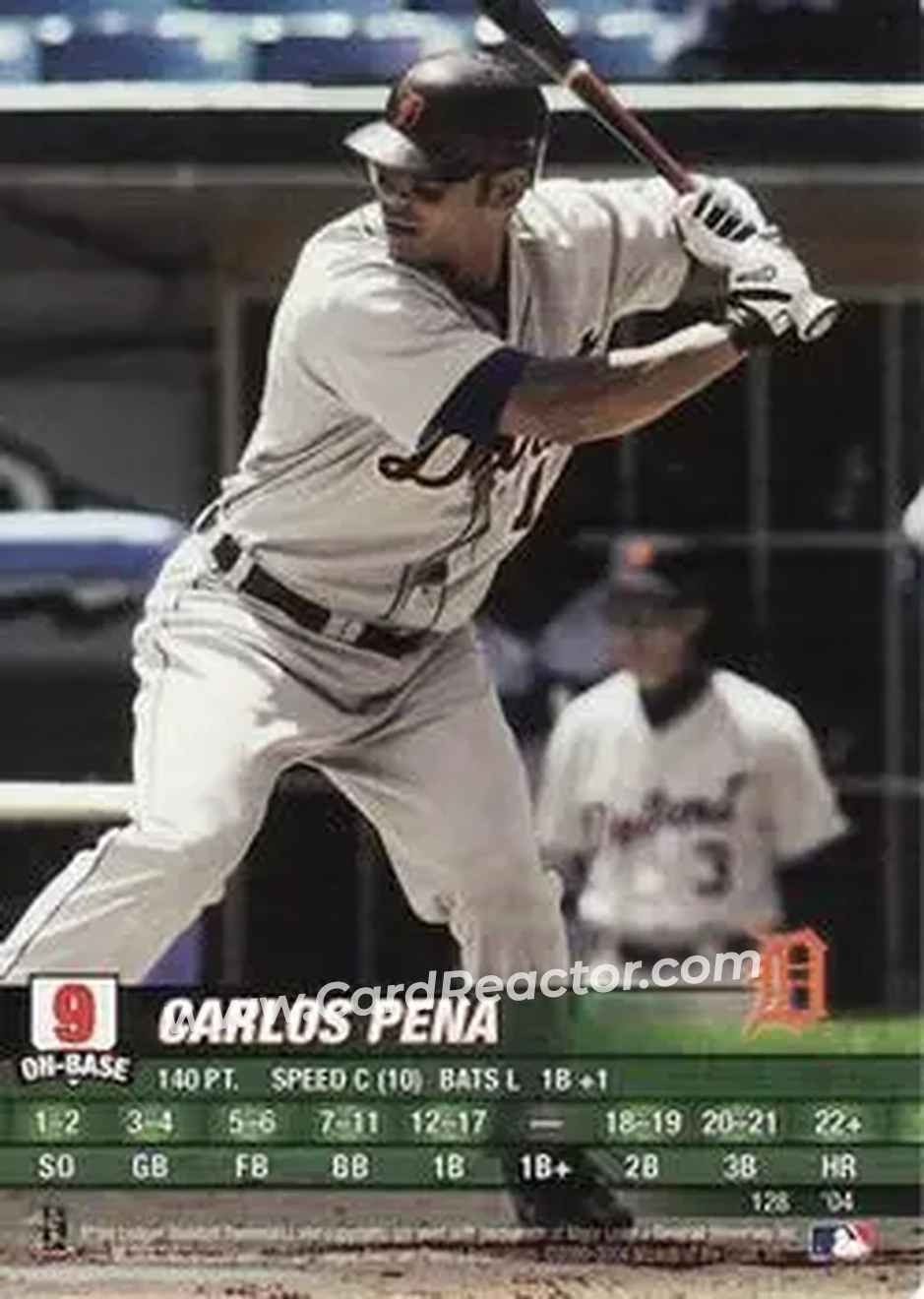 2004 MLB Showdown #128 - Carlos Peña - Detroit Tigers - Front