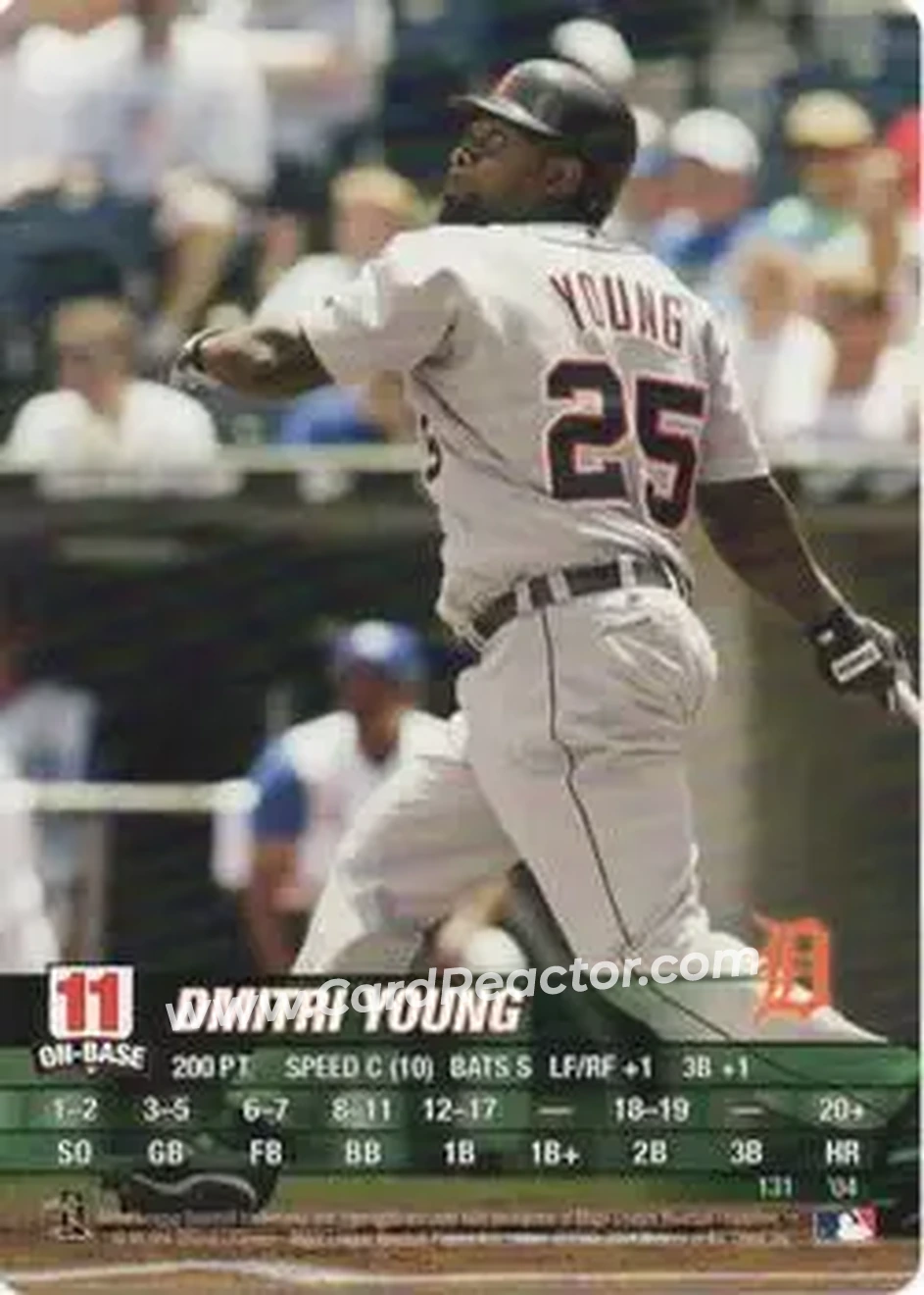 2004 MLB Showdown #131 - Dmitri Young - Detroit Tigers - Front 2004 MLB Showdown #131 - Dmitri Young - Detroit Tigers - Front