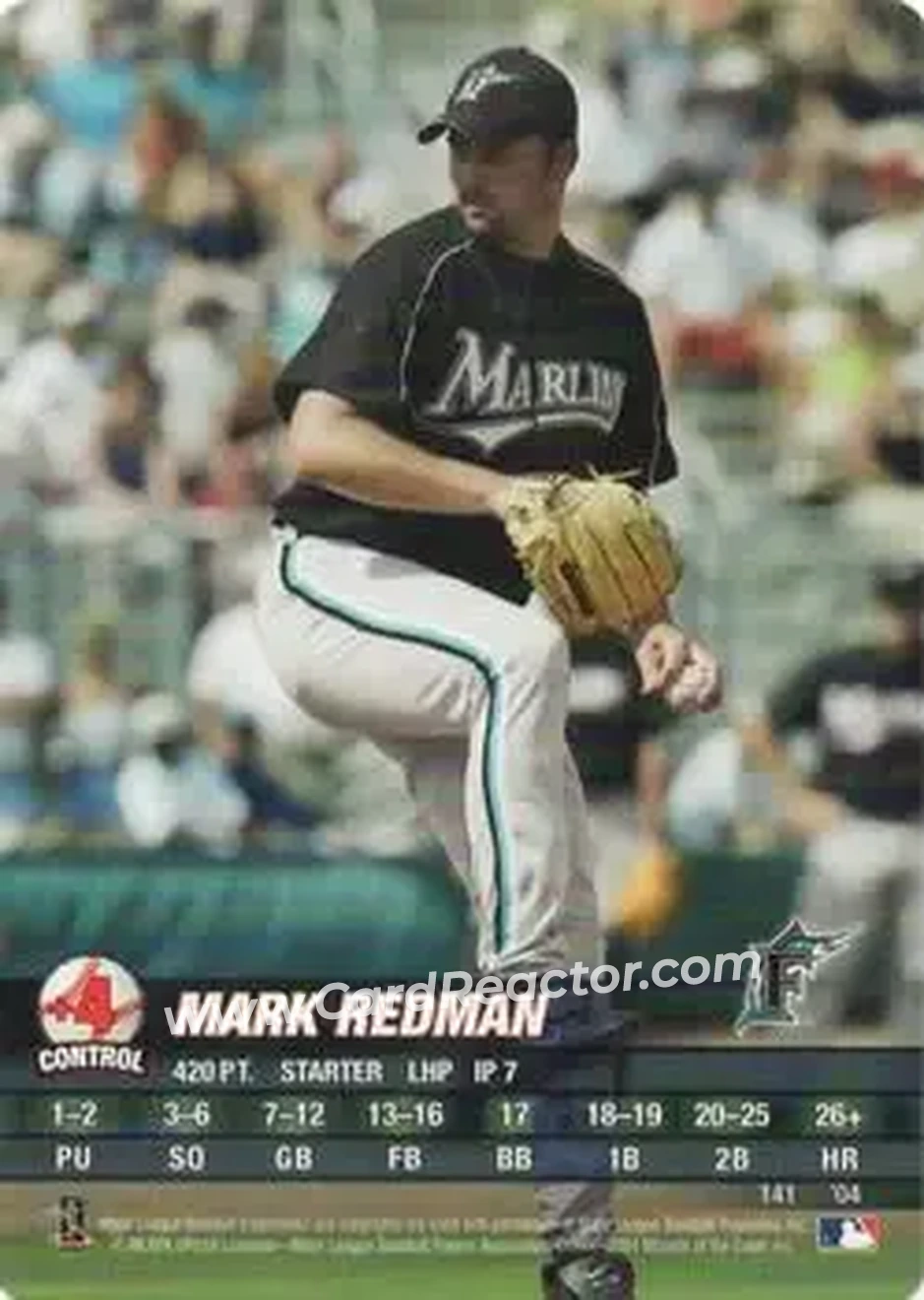 2004 MLB Showdown #141 - Mark Redman - Florida Marlins - Front