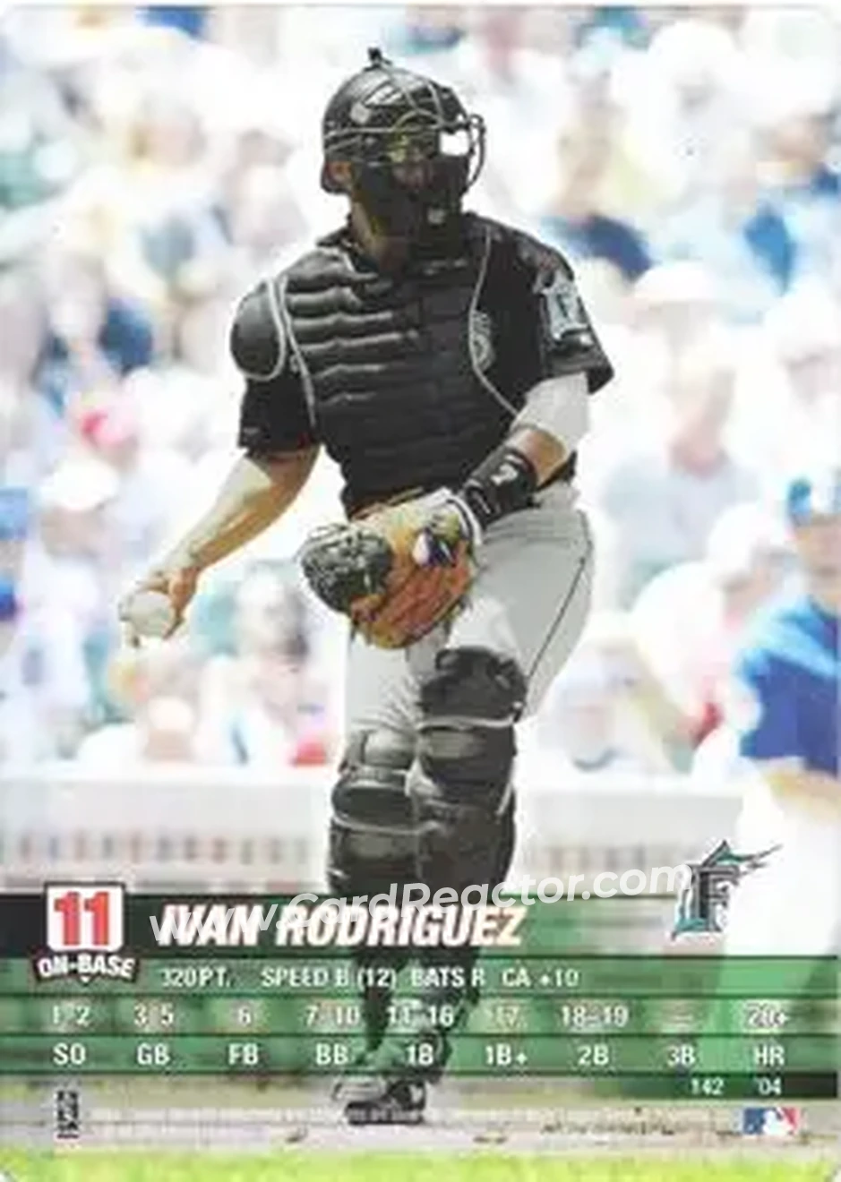 2004 MLB Showdown #142 - Ivan Rodriguez - Florida Marlins - Front
