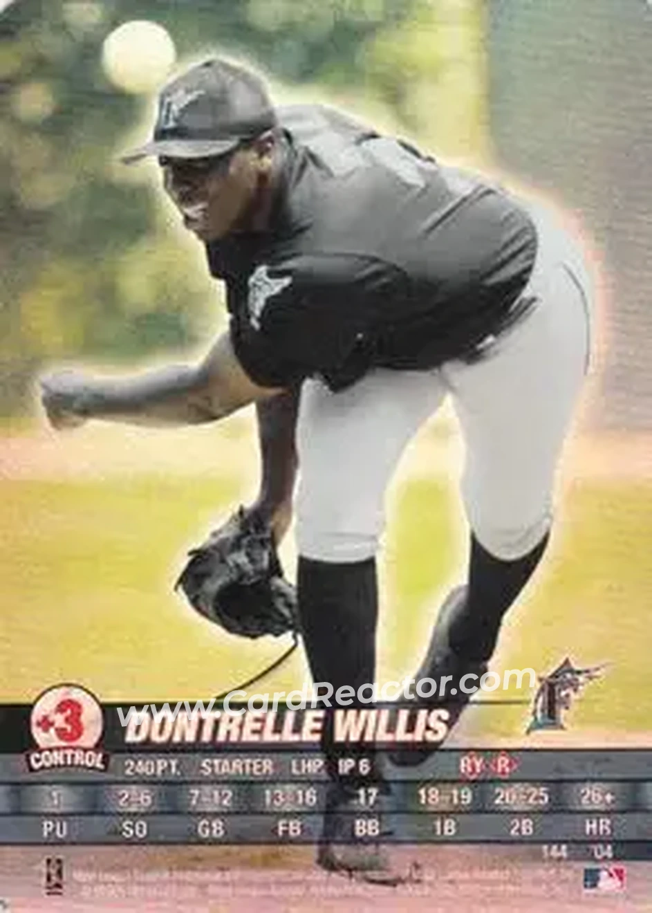 2004 MLB Showdown #144 - Dontrelle Willis - Florida Marlins - Front