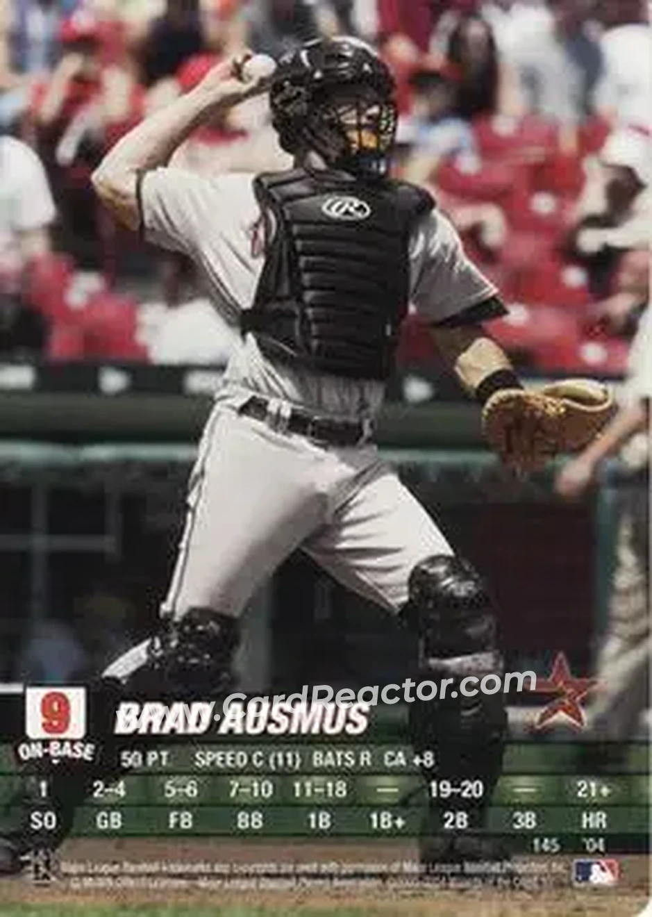 2004 MLB Showdown #145 - Brad Ausmus - Houston Astros - Front