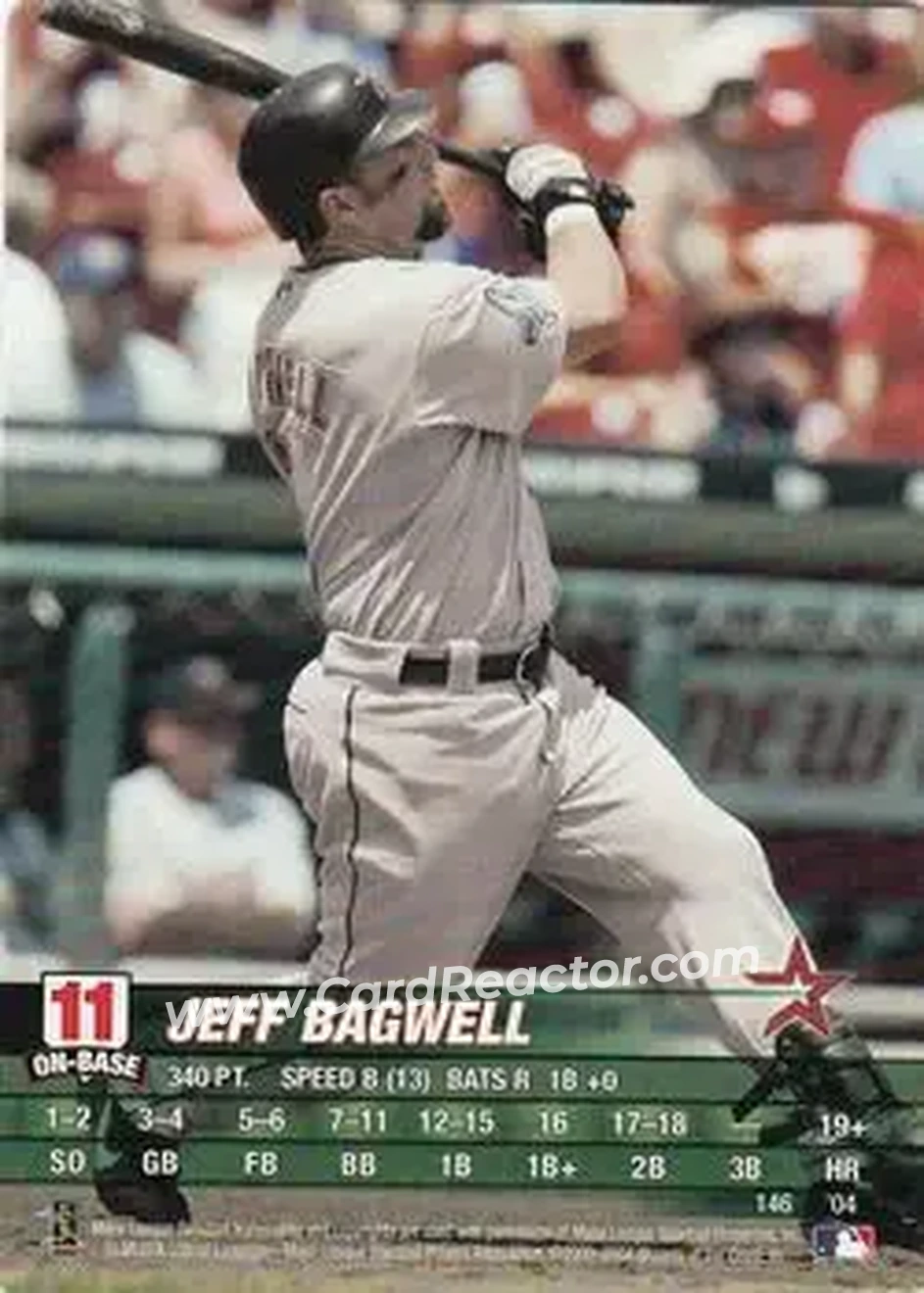 2004 MLB Showdown #146 - Jeff Bagwell - Houston Astros - Front 2004 MLB Showdown #146 - Jeff Bagwell - Houston Astros - Front