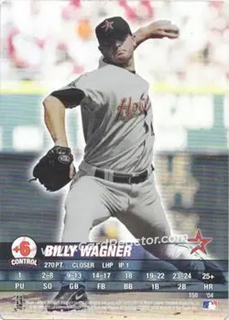 2004 MLB Showdown #158 - Billy Wagner - Houston Astros - Front