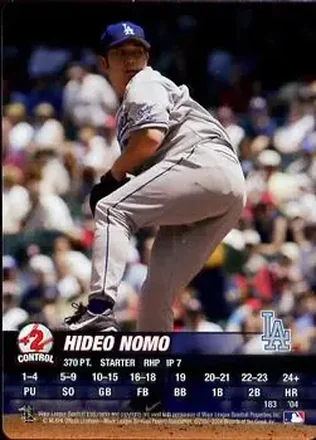 2004 MLB Showdown #183 - Hideo Nomo - Los Angeles Dodgers