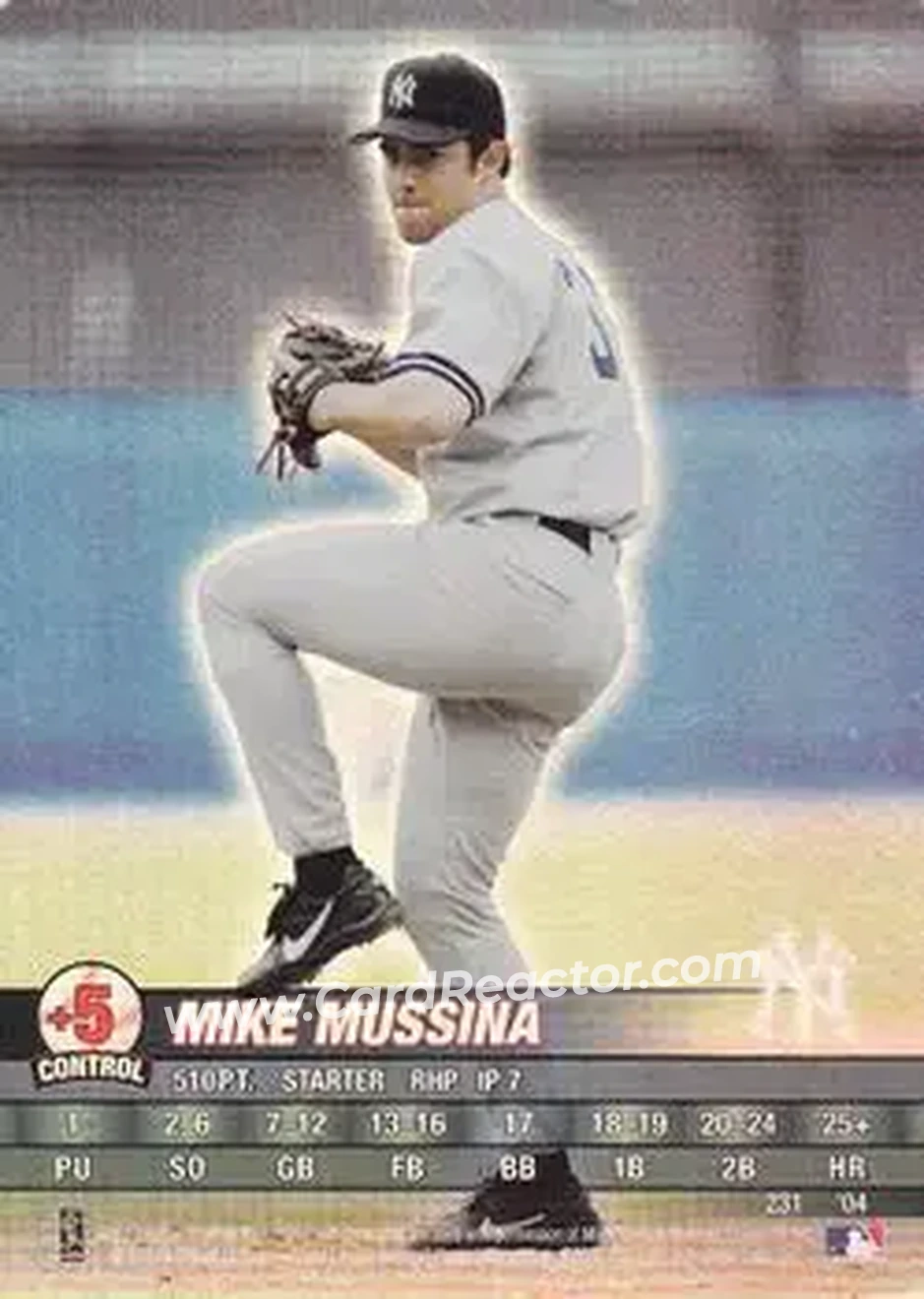 2004 MLB Showdown #231 - Mike Mussina - New York Yankees - Front