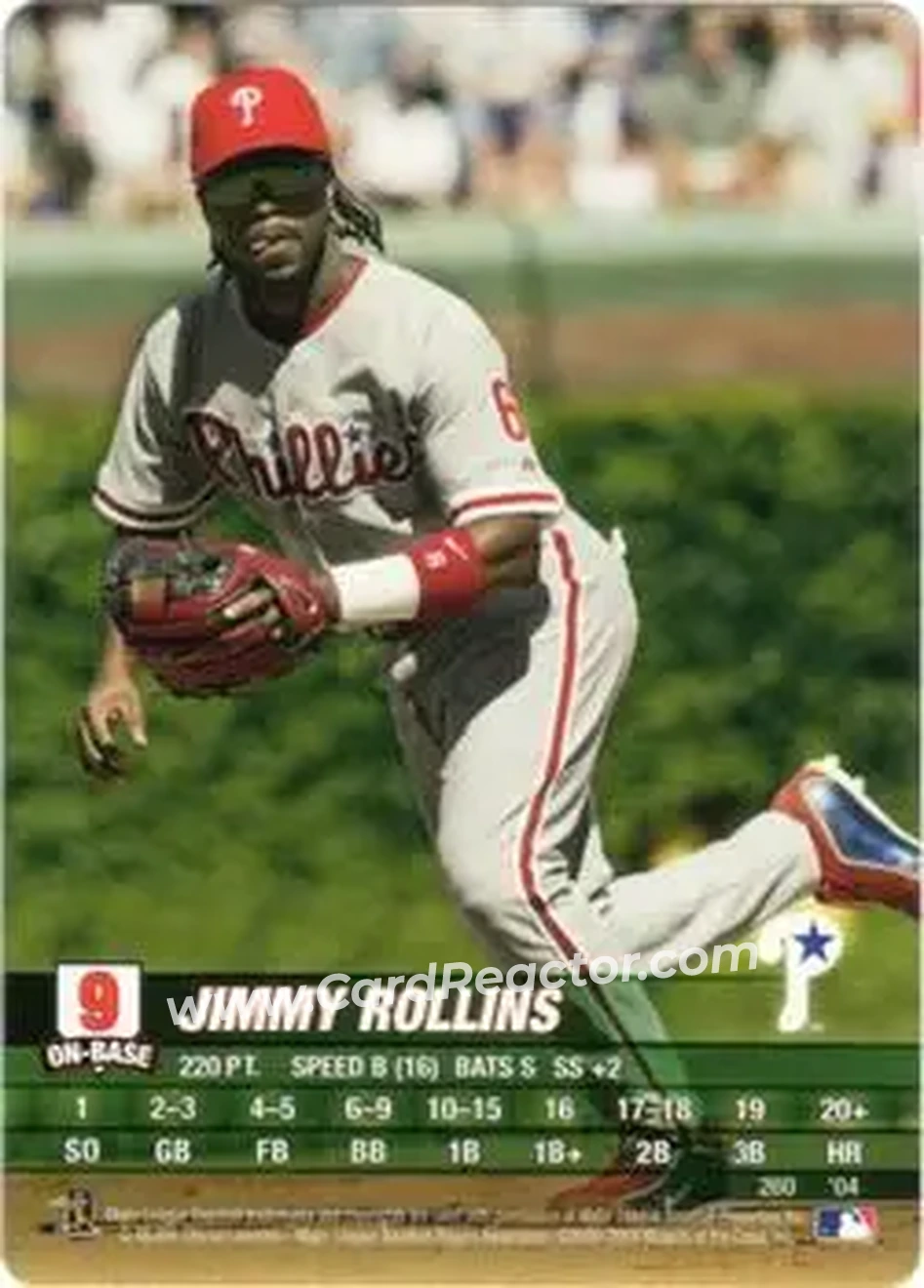 2004 MLB Showdown #260 - Jimmy Rollins - Philadelphia Phillies - Front 2004 MLB Showdown #260 - Jimmy Rollins - Philadelphia Phillies - Front