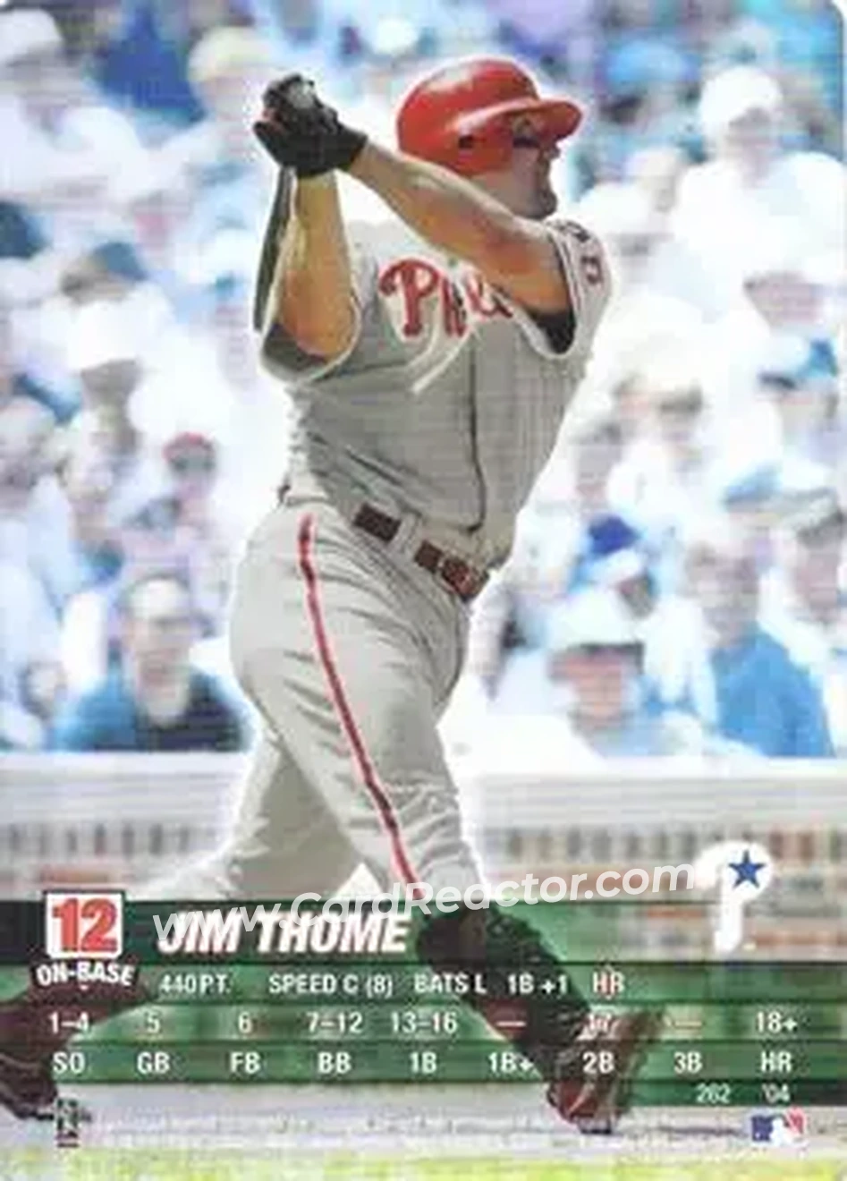 2004 MLB Showdown #262 - Jim Thome - Philadelphia Phillies - Front