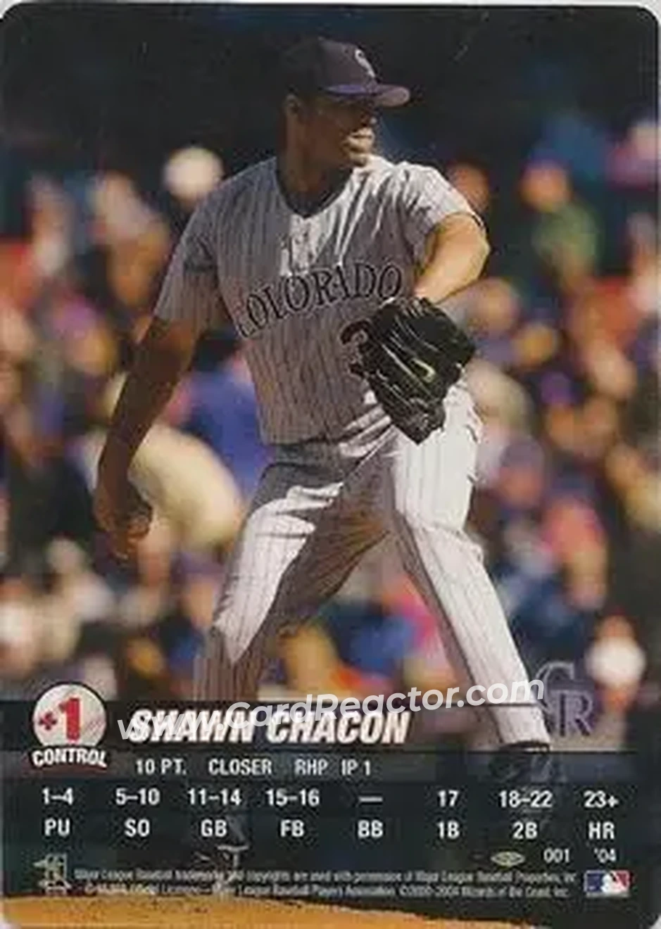 2004 MLB Showdown Pennant Run #001 - Shawn Chacon - Colorado Rockies - Front