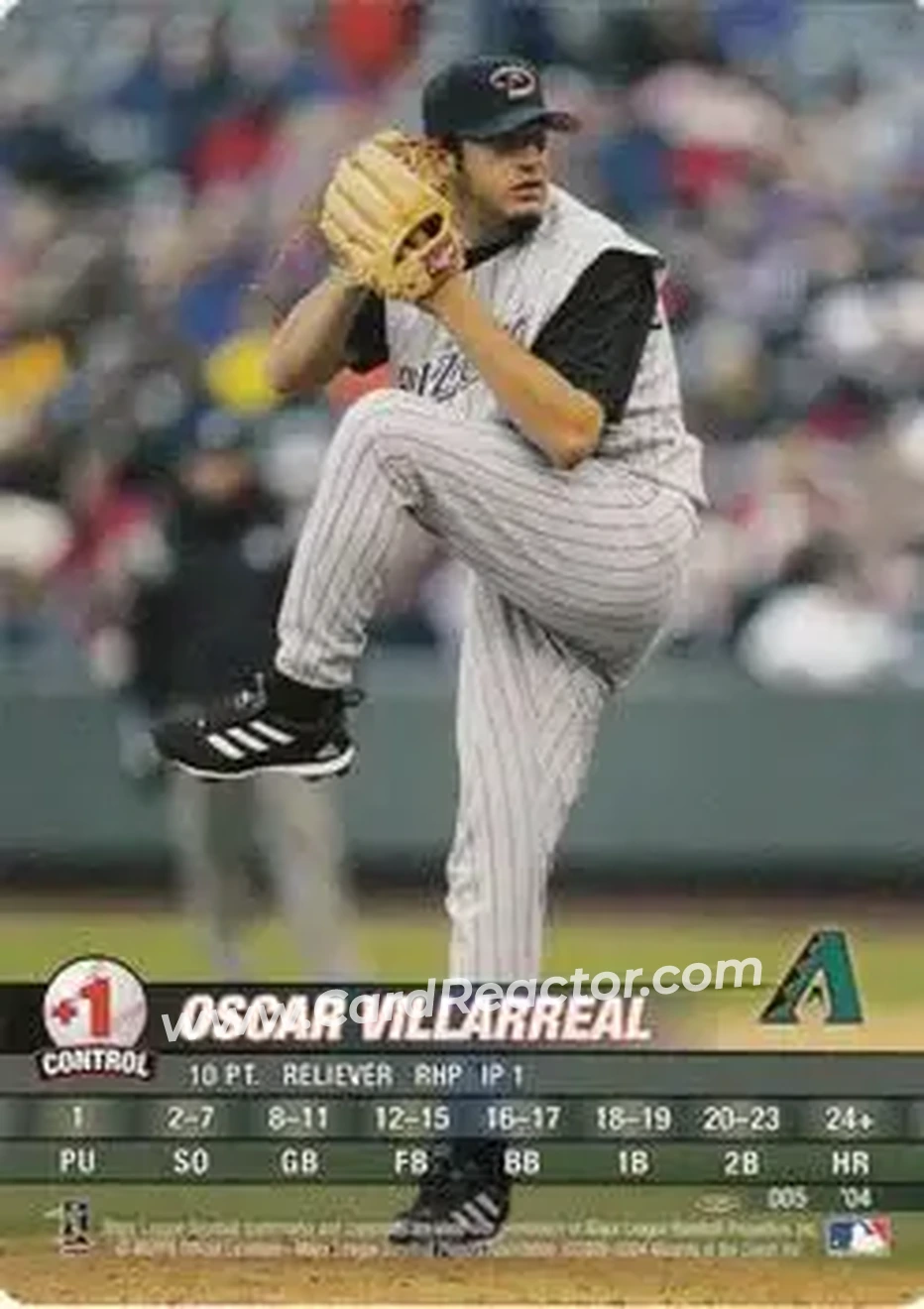 2004 MLB Showdown Pennant Run #005 - Oscar Villarreal - Arizona Diamondbacks - Front
