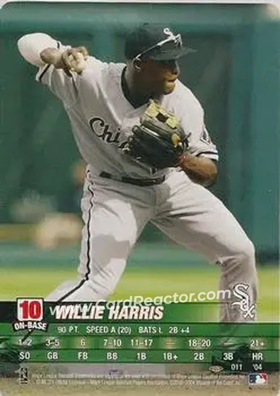 2004 MLB Showdown Pennant Run #011 - Willie Harris - Chicago White Sox - Front