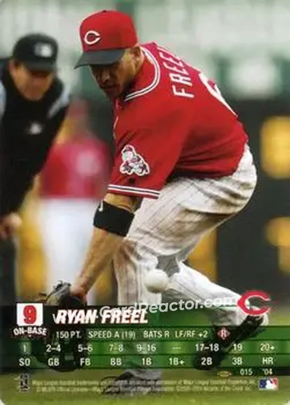 2004 MLB Showdown Pennant Run #015 - Ryan Freel - Cincinnati Reds - Front