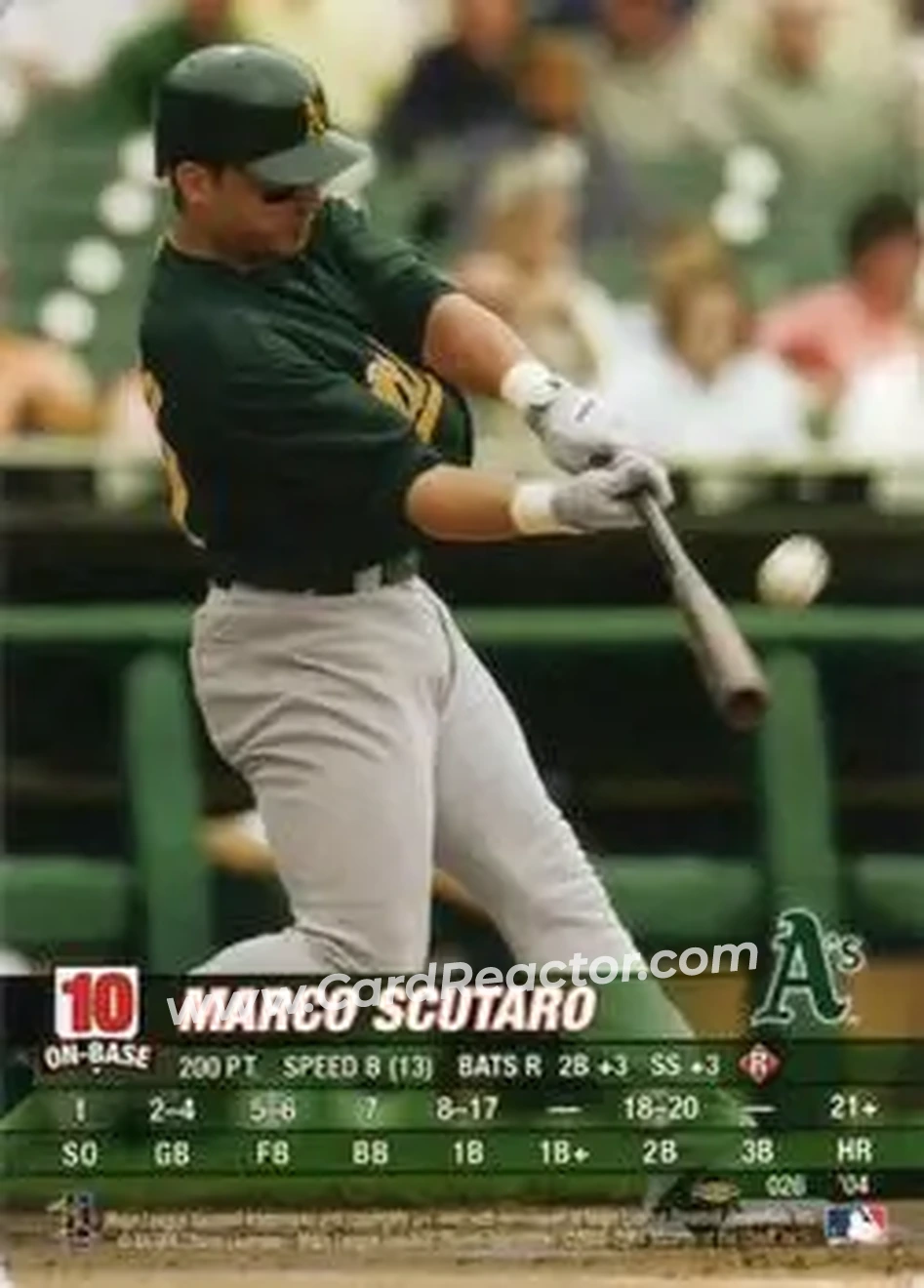 2004 MLB Showdown Pennant Run #026 - Marco Scutaro - Oakland Athletics - Front