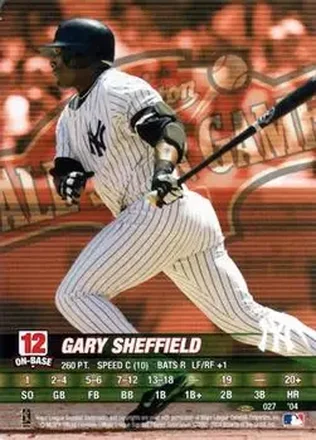 2004 MLB Showdown Pennant Run #027 - Gary Sheffield - New York Yankees